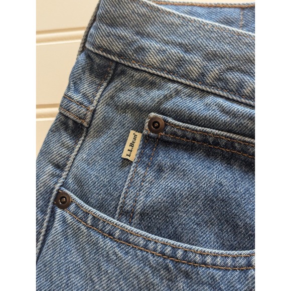 L.L.Bean Men's 38x29 (Peg 38x30) Classic Fit Blue Denim Jeans - Picture 6 of 9